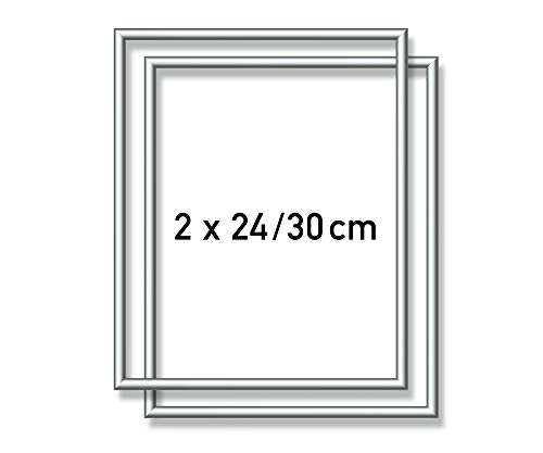 Schipper 605220771 Malen nach Zahlen, 2 x Alurahmen 24 x 30 cm, Silber matt ohne Glas für Ihr Kunstwerk, einfache Selbstmontage Schipper 605220771 Malen nach Zahlen, 2 x Alurahmen 24 x 30 cm, Silber matt ohne Glas für Ihr Kunstwerk, einfache Selbstmontage von Schipper