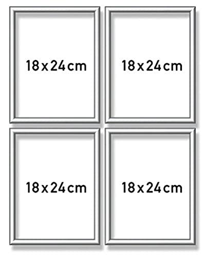 Schipper 605290764 Malen nach Zahlen, Alurahmen Quattro je 18 x 24 cm, Silber matt ohne Glas für Ihr Kunstwerk, einfache Selbstmontage Schipper 605290764 Malen nach Zahlen, Alurahmen Quattro je 18 x 24 cm, Silber matt ohne Glas für Ihr Kunstwerk, einfache Selbstmontage von Schipper