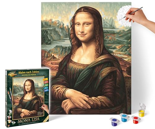 Schipper 609130511Malen nach Zahlen - Mona Lisa - Bilder malen für Erwachsene, inklusive Pinsel und Acrylfarben, 40 x 50 cm, Mehrfarbig Schipper 609130511Malen nach Zahlen - Mona Lisa - Bilder malen für Erwachsene, inklusive Pinsel und Acrylfarben, 40 x 50 cm, Mehrfarbig von Schipper