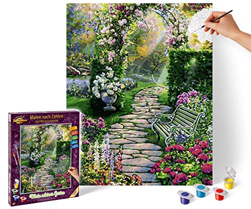 Schipper 609130804 Malen nach Zahlen - Mein schöner Garten - Bilder malen für Erwachsene, inklusive Pinsel und Acrylfarben, 40 x 50 cm, Mehrfarbig Schipper 609130804 Malen nach Zahlen - Mein schöner Garten - Bilder malen für Erwachsene, inklusive Pinsel und Acrylfarben, 40 x 50 cm, Mehrfarbig von Schipper