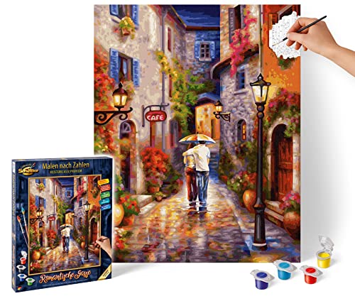 Schipper 609130788 Malen nach Zahlen - Romantische Gasse - Bilder malen für Erwachsene, inklusive Pinsel und Acrylfarben, 40 x 50 cm Schipper 609130788 Malen nach Zahlen - Romantische Gasse - Bilder malen für Erwachsene, inklusive Pinsel und Acrylfarben, 40 x 50 cm von Schipper