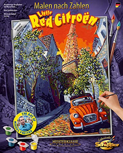 Schipper 609130820 Malen nach Zahlen - Little Red Citroen by Miguel Freitas - Bilder malen für Erwachsene, inklusive Pinsel und Acrylfarben, 40 x 50 cm Schipper 609130820 Malen nach Zahlen - Little Red Citroen by Miguel Freitas - Bilder malen für Erwachsene, inklusive Pinsel und Acrylfarben, 40 x 50 cm von Schipper