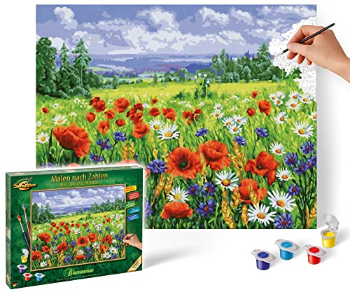 Schipper 609130824 Malen nach Zahlen - Blumenwiese - Bilder malen für Erwachsene, inklusive Pinsel und Acrylfarben, 40 x 50 cm Schipper 609130824 Malen nach Zahlen - Blumenwiese - Bilder malen für Erwachsene, inklusive Pinsel und Acrylfarben, 40 x 50 cm von Schipper