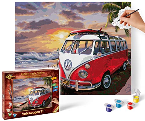 Schipper 609130861 Malen nach Zahlen – Volkswagen T1 - Bilder malen für Erwachsene, inklusive Pinsel und Acrylfarben, 40 x 50 cm Schipper 609130861 Malen nach Zahlen – Volkswagen T1 - Bilder malen für Erwachsene, inklusive Pinsel und Acrylfarben, 40 x 50 cm von Schipper