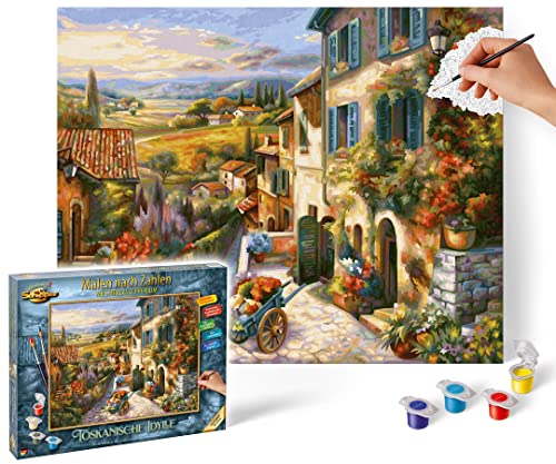 Schipper 609130879 Malen nach Zahlen – Toskanische Idylle - Bilder malen für Erwachsene, inklusive Pinsel und Acrylfarben, 40 x 50 cm Schipper 609130879 Malen nach Zahlen – Toskanische Idylle - Bilder malen für Erwachsene, inklusive Pinsel und Acrylfarben, 40 x 50 cm von Schipper
