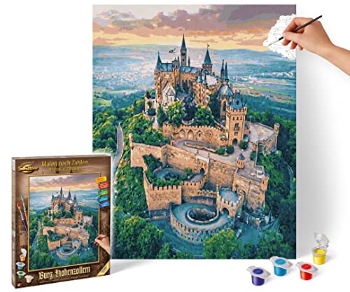 Schipper 609130882 Malen nach Zahlen – Burg Hohenzollern - Bilder malen für Erwachsene, inklusive Pinsel und Acrylfarben, 40 x 50 cm Schipper 609130882 Malen nach Zahlen – Burg Hohenzollern - Bilder malen für Erwachsene, inklusive Pinsel und Acrylfarben, 40 x 50 cm von Schipper