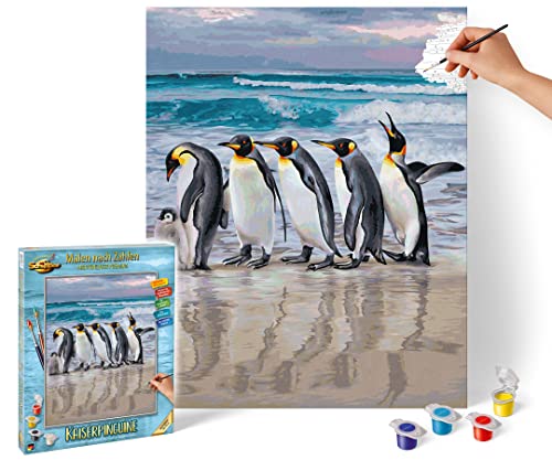 Schipper 609130887 Malen nach Zahlen – Kaiserpinguine - Bilder malen für Erwachsene, inklusive Pinsel und Acrylfarben, 40 x 50 cm Schipper 609130887 Malen nach Zahlen – Kaiserpinguine - Bilder malen für Erwachsene, inklusive Pinsel und Acrylfarben, 40 x 50 cm von Schipper