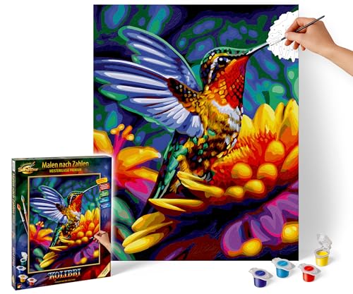 Schipper 609130921 Malen nach Zahlen – Kolibri - Bilder malen für Erwachsene, inklusive Pinsel und Acrylfarben, 40 x 50 cm Schipper 609130921 Malen nach Zahlen – Kolibri - Bilder malen für Erwachsene, inklusive Pinsel und Acrylfarben, 40 x 50 cm von Schipper