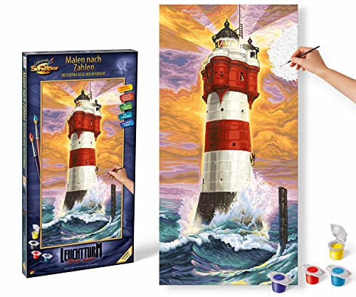Schipper 609220399 Malen nach Zahlen - Leuchtturm Roter Sand - Bilder malen für Erwachsene, inklusive Pinsel und Acrylfarben, 40 x 80 cm, Mehrfarbig, 40x80 cm Schipper 609220399 Malen nach Zahlen - Leuchtturm Roter Sand - Bilder malen für Erwachsene, inklusive Pinsel und Acrylfarben, 40 x 80 cm, Mehrfarbig, 40x80 cm von Schipper