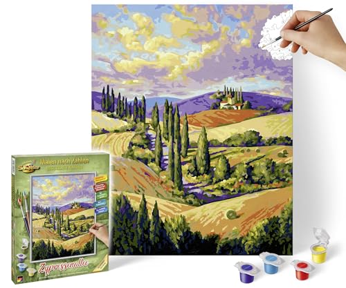 Schipper 609240911 Malen nach Zahlen – Zypressenallee - Bilder malen für Erwachsene, inklusive Pinsel und Acrylfarben, 24 x 30 cm Schipper 609240911 Malen nach Zahlen – Zypressenallee - Bilder malen für Erwachsene, inklusive Pinsel und Acrylfarben, 24 x 30 cm von Schipper