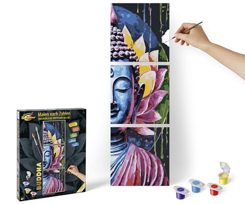 Schipper 609470916 Malen nach Zahlen, Buddha - Bilder malen für Erwachsene, inklusive Pinsel und Acrylfarben, 40 x 120 cm Schipper 609470916 Malen nach Zahlen, Buddha - Bilder malen für Erwachsene, inklusive Pinsel und Acrylfarben, 40 x 120 cm von Schipper
