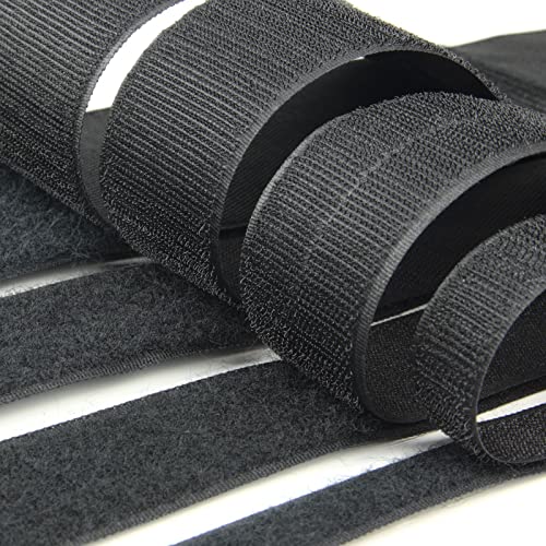Klettband PRO-HX 100mm schwarz Klettverschluss *** viele Größen *** Extra stark Meterware zum Aufnähen von Schlauchland