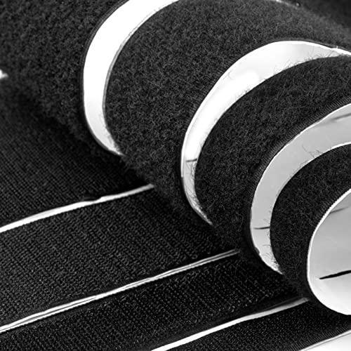 Klettband PRO-HX 100mm schwarz selbstklebend Klettverschluss *** viele Größen *** Extra stark Meterware von Schlauchland