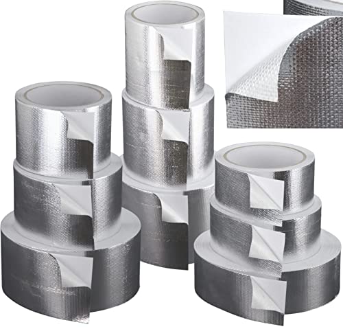 Schlauchland 1 Stück Aluminium Klebeband 10 Meter x 75mm Fiberglas Gewebe verstärkt | PROTECTOX | Profi Qualität Hitzeschutzband Alu Aluband | VIELE GRÖSSEN | PREMIUM Schlauchland 1 Stück Aluminium Klebeband 10 Meter x 75mm Fiberglas Gewebe verstärkt | PROTECTOX | Profi Qualität Hitzeschutzband Alu Aluband | VIELE GRÖSSEN | PREMIUM von Schlauchland