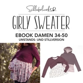 Girly Sweater Damen Umstands- und Stillversion von Schleiferlwerk