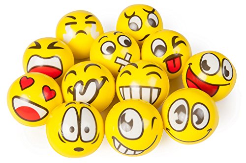 Schleuderhannes 4 Stück Smiley Knautschball Emotion Sortiert - Keine Auswahl möglich von Schleuderhannes