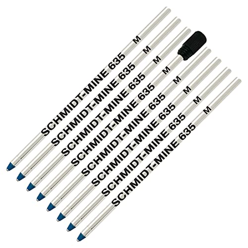 Schmidt 635M Ersatzmine für Kugelschreiber, kompatibel mit Lamy M21 und Cross 8518-4, Blau, 8 Stück Schmidt 635M Ersatzmine für Kugelschreiber, kompatibel mit Lamy M21 und Cross 8518-4, Blau, 8 Stück von Artist Unknown
