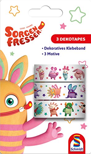 Schmidt Spiele 46317 Sorgenfresser, 3 Dekotapes, 3er Set (3x8m), Blisterkarte von Schmidt