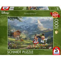 Schmidt Disney Mickey & Minnie in den Alpen Puzzle, 1000 Teile von Schmidt
