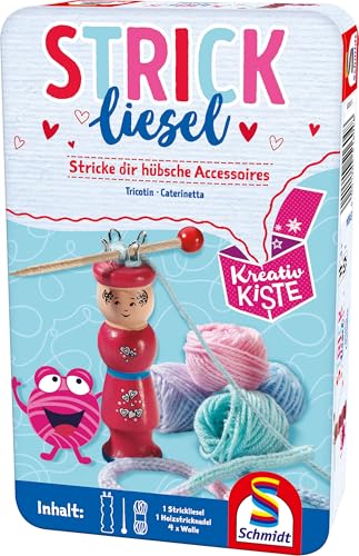 Schmidt Spiele 51604 Strickliesel, Kreativspas in der Metalldose, 4 Jahre to 99 Jahre, Rosa Schmidt Spiele 51604 Strickliesel, Kreativspas in der Metalldose, 4 Jahre to 99 Jahre, Rosa von Schmidt