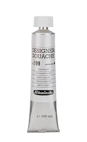 Schmincke 120ml HKS Designers-Gouache Deckweiss Gouache 25 199 012 von Schmincke