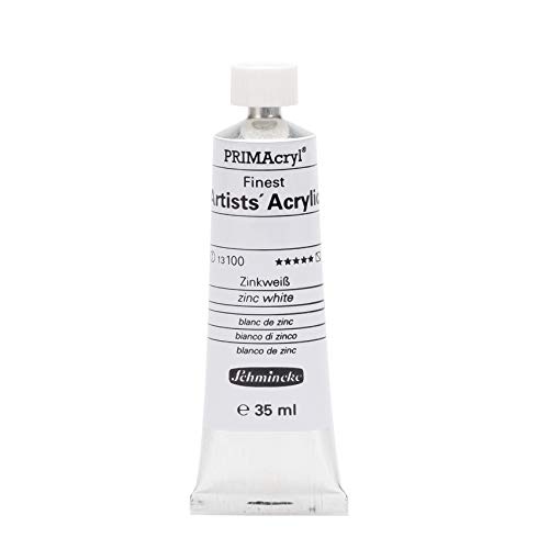 Schmincke – PRIMAcryl® - feinste Künstler-Acrylfarben, Zinkweiß - 35 ml von Schmincke