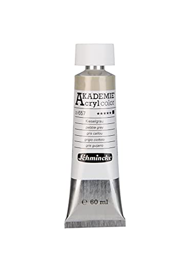 Schmincke - AKADEMIE Acryl color, Kieselgrau in 60 ml-Tube, 23657011, feine Künstler-Acrylfarbe, brillant, hoch lichtecht und kadmiumfrei, für Acrylmalerei, Mixed Media Schmincke - AKADEMIE Acryl color, Kieselgrau in 60 ml-Tube, 23657011, feine Künstler-Acrylfarbe, brillant, hoch lichtecht und kadmiumfrei, für Acrylmalerei, Mixed Media von Schmincke