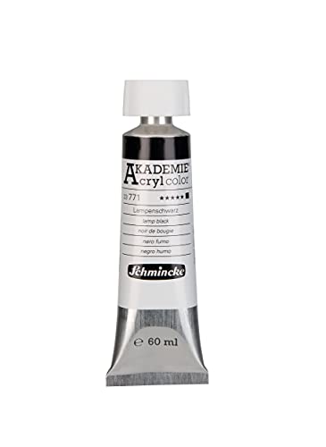 Schmincke - AKADEMIE Acryl color, Lampenschwarz in 60 ml-Tube, 23771011, feine Künstler-Acrylfarbe, brillant, hoch lichtecht und kadmiumfrei, für Acrylmalerei, Mixed Media Schmincke - AKADEMIE Acryl color, Lampenschwarz in 60 ml-Tube, 23771011, feine Künstler-Acrylfarbe, brillant, hoch lichtecht und kadmiumfrei, für Acrylmalerei, Mixed Media von Schmincke