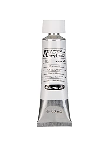 Schmincke - AKADEMIE Acryl color, Mischweiß in 60 ml-Tube, 23113011, feine Künstler-Acrylfarbe, brillant, hoch lichtecht und kadmiumfrei, für Acrylmalerei, Mixed Media Schmincke - AKADEMIE Acryl color, Mischweiß in 60 ml-Tube, 23113011, feine Künstler-Acrylfarbe, brillant, hoch lichtecht und kadmiumfrei, für Acrylmalerei, Mixed Media von Schmincke