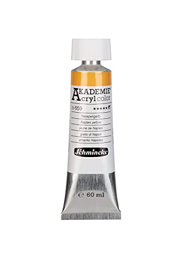 Schmincke - AKADEMIE Acryl color, Neapelgelb in 60 ml-Tube, 23659011, feine Künstler-Acrylfarbe, brillant, hoch lichtecht und kadmiumfrei, für Acrylmalerei, Mixed Media Schmincke - AKADEMIE Acryl color, Neapelgelb in 60 ml-Tube, 23659011, feine Künstler-Acrylfarbe, brillant, hoch lichtecht und kadmiumfrei, für Acrylmalerei, Mixed Media von Schmincke