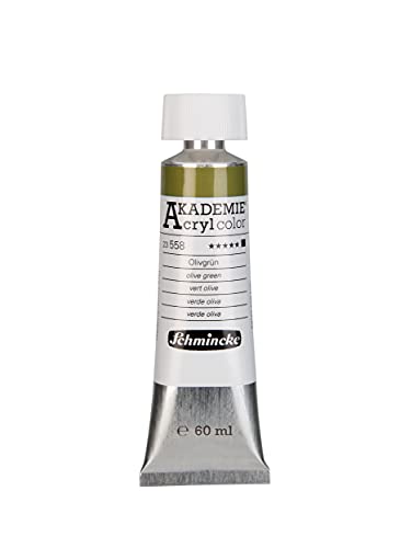 Schmincke - AKADEMIE Acryl color, Olivgrün in 60 ml-Tube, 23558011, feine Künstler-Acrylfarbe, brillant, hoch lichtecht und kadmiumfrei, für Acrylmalerei, Mixed Media Schmincke - AKADEMIE Acryl color, Olivgrün in 60 ml-Tube, 23558011, feine Künstler-Acrylfarbe, brillant, hoch lichtecht und kadmiumfrei, für Acrylmalerei, Mixed Media von Schmincke