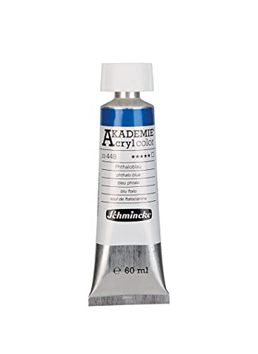 Schmincke - AKADEMIE Acryl color, Phthaloblau in 60 ml-Tube, 23448011, feine Künstler-Acrylfarbe, brillant, hoch lichtecht und kadmiumfrei, für Acrylmalerei, Mixed Media Schmincke - AKADEMIE Acryl color, Phthaloblau in 60 ml-Tube, 23448011, feine Künstler-Acrylfarbe, brillant, hoch lichtecht und kadmiumfrei, für Acrylmalerei, Mixed Media von Schmincke
