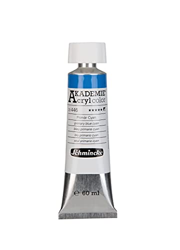Schmincke - AKADEMIE Acryl color, Primär Cyan in 60 ml-Tube, 23446011, feine Künstler-Acrylfarbe, brillant, hoch lichtecht und kadmiumfrei, für Acrylmalerei, Mixed Media Schmincke - AKADEMIE Acryl color, Primär Cyan in 60 ml-Tube, 23446011, feine Künstler-Acrylfarbe, brillant, hoch lichtecht und kadmiumfrei, für Acrylmalerei, Mixed Media von Schmincke