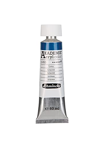 Schmincke - AKADEMIE Acryl color, Türkis in 60 ml-Tube, 23450011, feine Künstler-Acrylfarbe, brillant, hoch lichtecht und kadmiumfrei, für Acrylmalerei, Mixed Media Schmincke - AKADEMIE Acryl color, Türkis in 60 ml-Tube, 23450011, feine Künstler-Acrylfarbe, brillant, hoch lichtecht und kadmiumfrei, für Acrylmalerei, Mixed Media von Schmincke