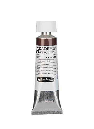 Schmincke - AKADEMIE Acryl color, Umbra natur in 60 ml-Tube, 23667011, feine Künstler-Acrylfarbe, brillant, hoch lichtecht und kadmiumfrei, für Acrylmalerei, Mixed Media Schmincke - AKADEMIE Acryl color, Umbra natur in 60 ml-Tube, 23667011, feine Künstler-Acrylfarbe, brillant, hoch lichtecht und kadmiumfrei, für Acrylmalerei, Mixed Media von Schmincke