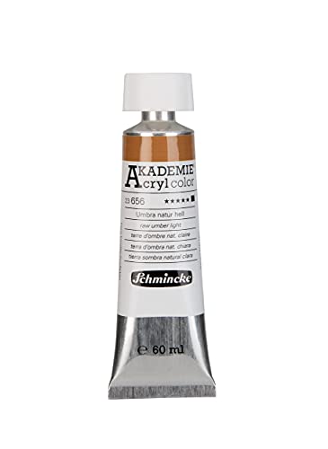Schmincke - AKADEMIE Acryl color, Umbra natur hell in 60 ml-Tube, 23656011, feine Künstler-Acrylfarbe, brillant, hoch lichtecht und kadmiumfrei, für Acrylmalerei, Mixed Media Schmincke - AKADEMIE Acryl color, Umbra natur hell in 60 ml-Tube, 23656011, feine Künstler-Acrylfarbe, brillant, hoch lichtecht und kadmiumfrei, für Acrylmalerei, Mixed Media von Schmincke