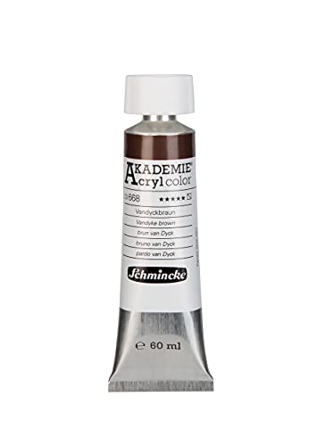Schmincke - AKADEMIE Acryl color, Vandyckbraun in 60 ml-Tube, 23668011, feine Künstler-Acrylfarbe, brillant, hoch lichtecht und kadmiumfrei, für Acrylmalerei, Mixed Media Schmincke - AKADEMIE Acryl color, Vandyckbraun in 60 ml-Tube, 23668011, feine Künstler-Acrylfarbe, brillant, hoch lichtecht und kadmiumfrei, für Acrylmalerei, Mixed Media von Schmincke