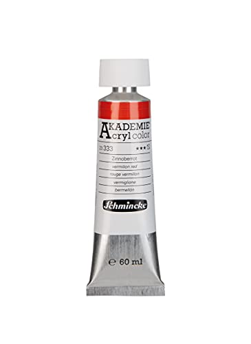 Schmincke - AKADEMIE Acryl color, Zinnoberrot in 60 ml-Tube, 23333011, feine Künstler-Acrylfarbe, brillant, hoch lichtecht und kadmiumfrei, für Acrylmalerei, Mixed Media Schmincke - AKADEMIE Acryl color, Zinnoberrot in 60 ml-Tube, 23333011, feine Künstler-Acrylfarbe, brillant, hoch lichtecht und kadmiumfrei, für Acrylmalerei, Mixed Media von Schmincke