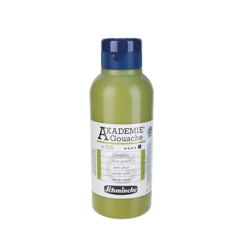 Schmincke – AKADEMIE® Gouache - feine Künstler-Gouache, Olivgrün - 250 ml von Schmincke