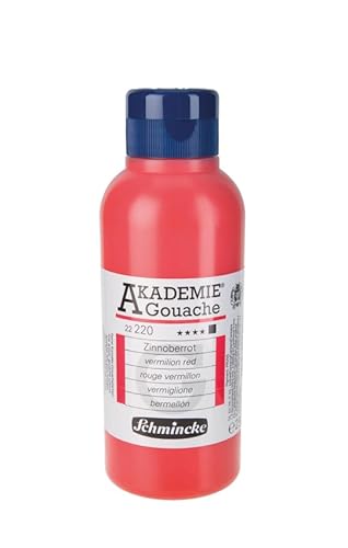 Schmincke – AKADEMIE® Gouache - feine Künstler-Gouache, Zinnoberrot - 250 ml von Schmincke