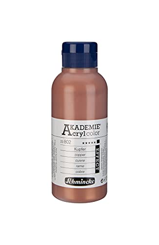 Schmincke - AKADEMIE Acryl color, Kupfer 250 ml, 23802027, feine Künstler-Acrylfarbe, brillant, hoch lichtecht und kadmiumfrei, für Acrylmalerei, Mixed Media von Schmincke