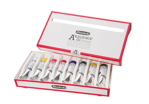 Schmincke - AKADEMIE Öl, Grundsortiment 8 x 20 ml Tuben, 79 108 097, feine Künstler-Ölfarben, brillante Farbtöne, höchste Lichtechtheit, Ölmalerei, Ölfarben-Set Schmincke - AKADEMIE Öl, Grundsortiment 8 x 20 ml Tuben, 79 108 097, feine Künstler-Ölfarben, brillante Farbtöne, höchste Lichtechtheit, Ölmalerei, Ölfarben-Set von Schmincke