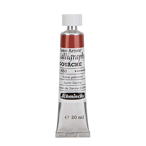 Schmincke – Calligraphy Gouache - feinste Kalligraphie-Gouache, Siena gebrannt - 20 ml von Schmincke