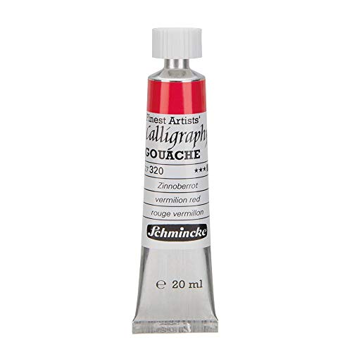 Schmincke – Calligraphy Gouache - feinste Kalligraphie-Gouache, Zinnoberrot - 20 ml von Schmincke