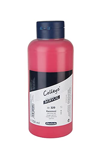 Schmincke - College Acrylic, Karminrot 750 ml, 33320030, Acrylfarbe mit Künstler-Pigmenten in hoher Konzentration, deckend und lasierend, lichtecht, seidenmatt Schmincke - College Acrylic, Karminrot 750 ml, 33320030, Acrylfarbe mit Künstler-Pigmenten in hoher Konzentration, deckend und lasierend, lichtecht, seidenmatt von Schmincke