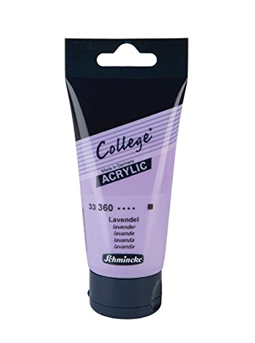 Schmincke - College Acrylic, Lavendel in 75 ml-Tube, 33360013, Acrylfarbe mit Künstler-Pigmenten in hoher Konzentration, deckend und lasierend, lichtecht, seidenmatt Schmincke - College Acrylic, Lavendel in 75 ml-Tube, 33360013, Acrylfarbe mit Künstler-Pigmenten in hoher Konzentration, deckend und lasierend, lichtecht, seidenmatt von Schmincke