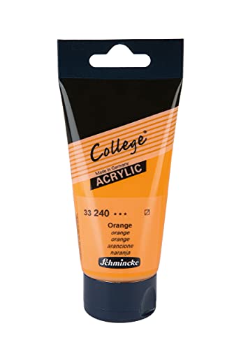 Schmincke - College Acrylic, Orange in 75 ml-Tube, 33240013, Acrylfarbe mit Künstler-Pigmenten in hoher Konzentration, deckend und lasierend, lichtecht, seidenmatt Schmincke - College Acrylic, Orange in 75 ml-Tube, 33240013, Acrylfarbe mit Künstler-Pigmenten in hoher Konzentration, deckend und lasierend, lichtecht, seidenmatt von Schmincke