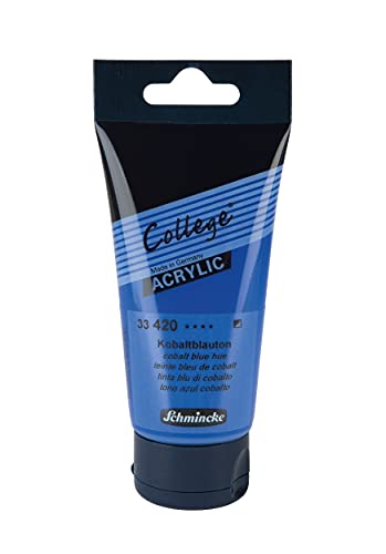 Schmincke - College Acrylic,Kobaltblauton in 75 ml-Tube, 33420013, Acrylfarbe mit Künstler-Pigmenten in hoher Konzentration, deckend und lasierend, lichtecht, seidenmatt Schmincke - College Acrylic,Kobaltblauton in 75 ml-Tube, 33420013, Acrylfarbe mit Künstler-Pigmenten in hoher Konzentration, deckend und lasierend, lichtecht, seidenmatt von Schmincke