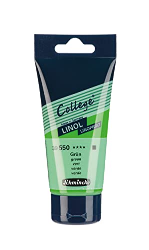Schmincke - College Linol, Künstler-Linoldruck-Farben, Grün in 75 ml-Tube, 39550013, geruchsarme Linoldruckfarbe auf Wasserbasis, lichtecht, gleichmäßiger Druck Schmincke - College Linol, Künstler-Linoldruck-Farben, Grün in 75 ml-Tube, 39550013, geruchsarme Linoldruckfarbe auf Wasserbasis, lichtecht, gleichmäßiger Druck von Schmincke