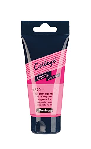 Schmincke - College Linol, Künstler-Linoldruck-Farben, Neonmagenta in 75 ml-Tube, 39870013, geruchsarme Linoldruckfarbe auf Wasserbasis, lichtecht, gleichmäßiger Druck Schmincke - College Linol, Künstler-Linoldruck-Farben, Neonmagenta in 75 ml-Tube, 39870013, geruchsarme Linoldruckfarbe auf Wasserbasis, lichtecht, gleichmäßiger Druck von Schmincke